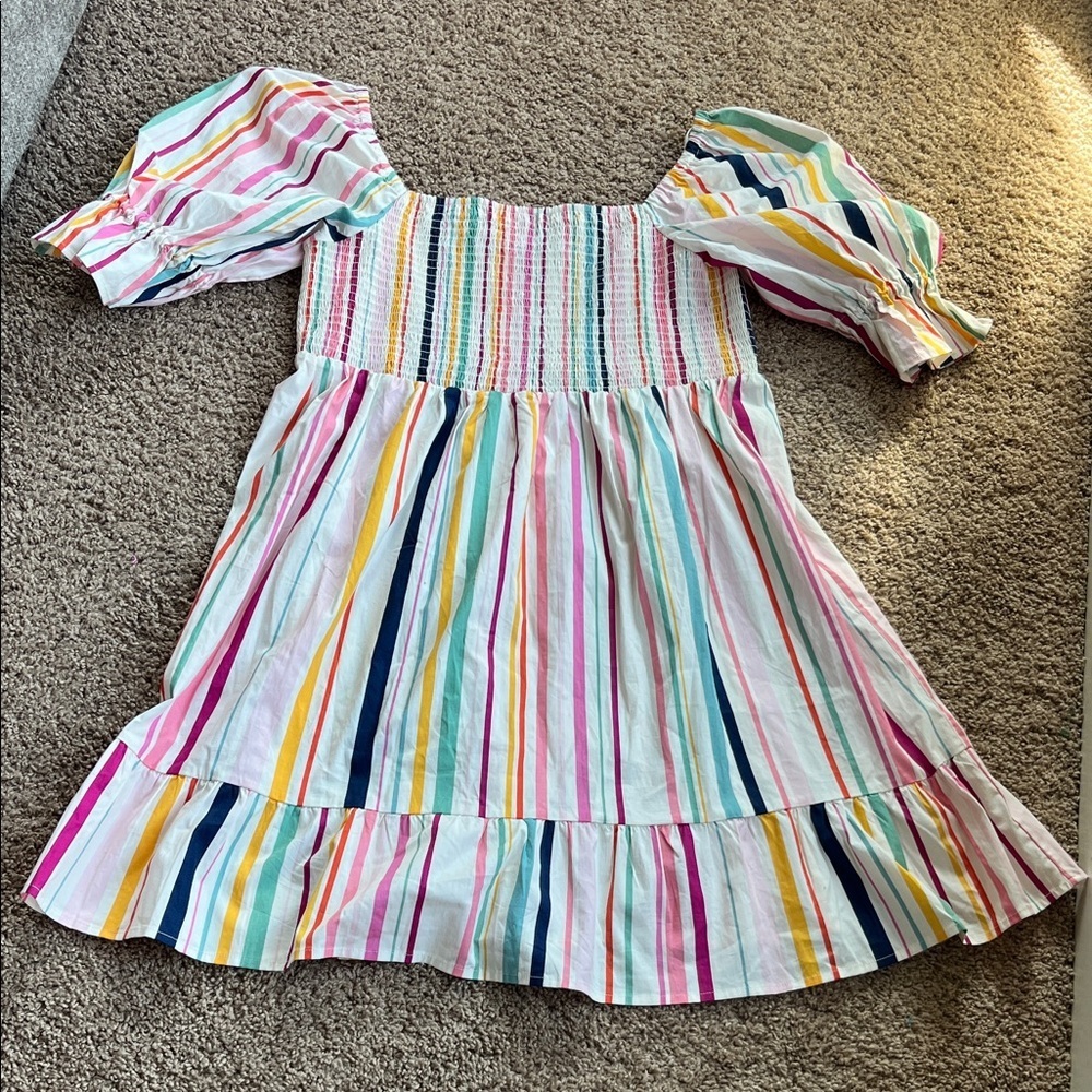 Eloquii Multicolor Striped  Dress